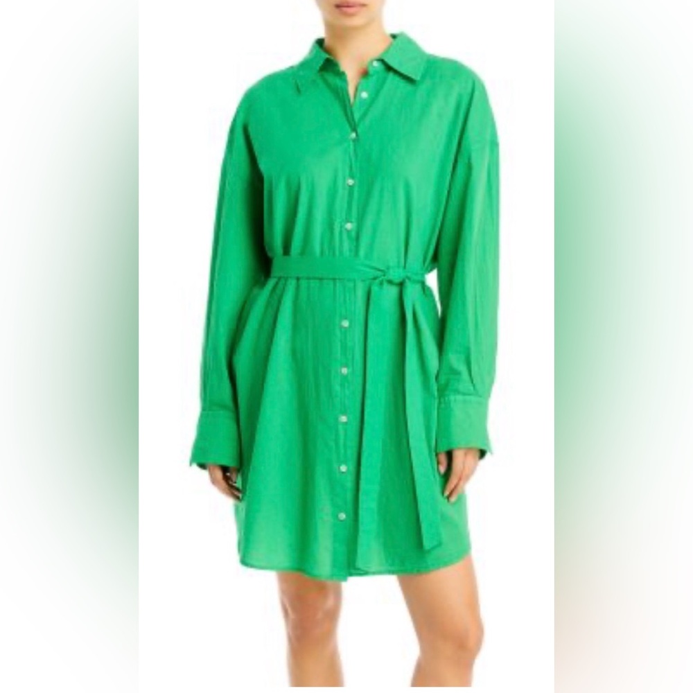 Velvet Addison Shirt Dress w Belt Sz S